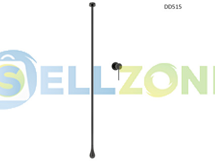 Κρεμαστή μπαταρία ντους σε ματ μαύρο χρώμα για τοποθέτηση στην οροφή – DD515